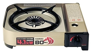(中古品) イワタニ カセットフー BO(ボー) EX 【強火力コンロ / 最大発熱量4.1kW】 ヘアラインシルバー CB-AH-41