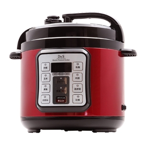 (中古品) D&S ディーアンドエス 食材を入れてタイマーを押すだけ簡単調理電気圧力鍋 4.0L レッド ほったらかし電気圧力鍋 手軽に圧力調理 タイマー機能付き 再加熱もできるガラス蓋付き STL-EC50R 13,942円