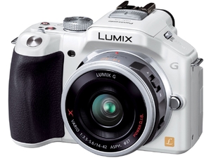 (中古品) パナソニック(Panasonic) ミラーレス一眼カメラ ルミックス G5 レンズキット 電動ズームレンズ付属 シェルホワイト DMC-G5X-W