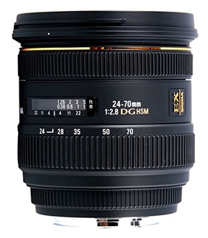 (中古品) SIGMA 標準ズームレンズ 24-70mm F2.8 IF EX DG HSM ニコン用 フルサイズ対応 571559