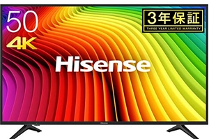 中古品) ハイセンス Hisense 50V型 4K対応液晶テレビ -外付けHDD録画 