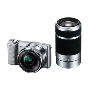 (中古品) SONY ミラーレス一眼 α5000 ダブルズームレンズキット シルバー ILCE-5000Y-S