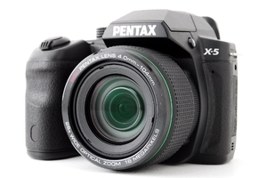 (中古品) PENTAX X-5 クラシックブラック 1,600万画素 超広角-超望遠ズームレンズ 単3型電池仕様 デュアル手ぶれ補正 高速連写 X-5 CLASSIC BLACK 12764