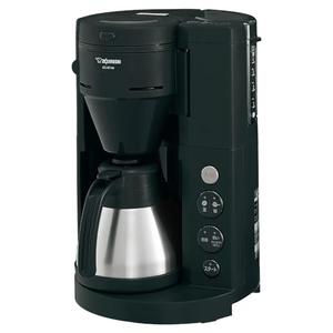 (中古品) 象印 コーヒーメーカー 珈琲通 全自動 1~4杯用 ミル一体型 挽き目&amp;濃さ調節 選べるフィルター 丸洗いOK ステンレスサーバーつき ブラック EC-RT40-BA