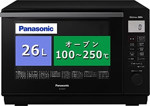 (中古品) パナソニック オーブンレンジ 26L フラットテーブル 遠赤ヒーター スイングサーチ赤外線センサー ブラック NE-MS267-K