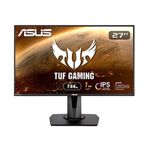 (中古品) ASUS ゲーミングモニター VG279Q 27インチ/フルHD/144Hz/1ms/IPS/スリムベゼル/FreeSync/HDMIDPDVI/高さ調整/縦回転/VESA対応/保証