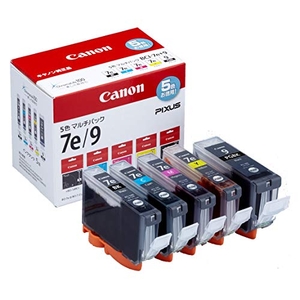 (中古品) Canon インクタンク BCI-7e 4色 (BK/C/M/Y) +BCI-9BK マルチパック BCI-7E+9/5MP