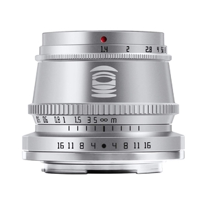 (中古品) TTArtisan 35mm f/1.4 C Xマウント 富士フイルムX シルバー レンズ 銘匠光学 保証