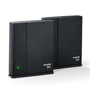 (中古品) エレコム WiFi 無線LANルーター + 中継器 Wi-Fi6 1201 + 574 Mbps EasyMeshスターターキット WMC-2LX2-B