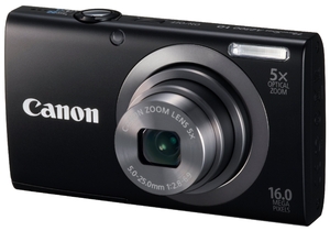 (中古品) Canon デジタルカメラ PowerShot A2300 ブラック 光学5倍ズーム 約1600万画素 PSA2300(BK)