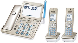 (中古品) パナソニック コードレス電話機(子機2台付き)(シャンパンゴールド) VE-GD77DW-N