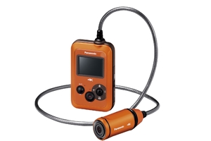 (中古品) パナソニック ウェアラブルカメラ オレンジ HX-A500-D