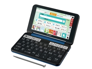 (中古品) シャープ カラー電子辞書 Brain 高校生モデル ネイビー系 2019年春モデル PW-SH6-K