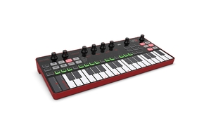 (中古品) IK Multimedia UNO Synth Pro Desktop アナログシンセサイザー 32鍵 静電容量式キーボード ピッチストリップ モジュレーションストリップ ステップシーケンサー CV
