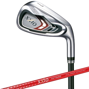 (中古品) DUNLOP(ダンロップ) XXIO9 ゼクシオ ナイン アイアン カラーカスタム レッド 5本セット MP900 カーボンシャフト メンズ 番手:#6-9、PW フレックス:SR