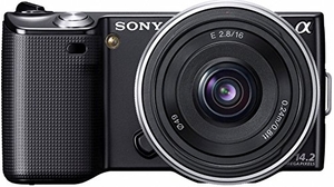 (中古品) ソニー SONY デジタル一眼α NEX-5 薄型広角レンズキット ブラック NEX-5A/B