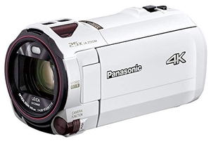 (中古品) パナソニック 4K ビデオカメラ VZX992M 64GB 光学20倍ズーム ピュアホワイト HC-VZX992M-W