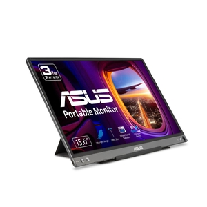 (中古品) ASUS (エイスース) ZenScreen MB16ACE 15.6インチ 外付けスクリーン ノートパソコン用 ポータブル USB Type-C モニター フルHD (1920 x 1080) IPS アイケア Liteスマートケース付き ダークグレー