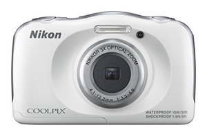 (中古品) Nikon デジタルカメラ S33 防水 1317万画素 S33 ホワイト S33WH