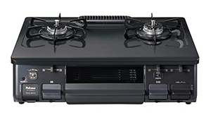 (中古品) パロマ ガステーブル PA-S45B-L プロパンガス(LPG)用 左強火力 水なし片面焼き