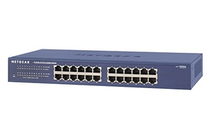 (中古品) 【正規品】 ネットギア NETGEAR スイッチングハブ 24ポート 1G 金属筐体 静音ファンレス リミテッドライフタイムハードウェア アンマネージスイッチ JGS524-300JPS