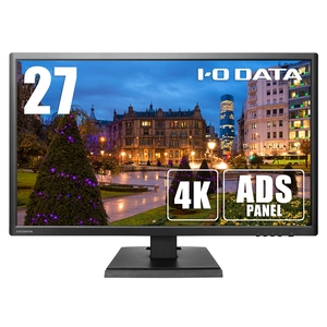中古品) I-O DATA 4K モニター ディスプレイ 27型/4K(60Hz)/HDR/ADS