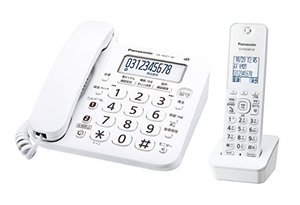 (中古品) パナソニック RU・RU・RU デジタルコードレス電話機 子機1台付き 1.9GHz DECT準拠方式 ホワイト VE-GZ21DL-W
