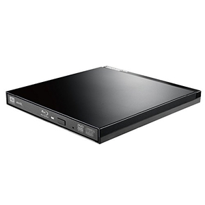 (中古品) ロジテック Blu-ray ブルーレイ 外付けドライブ USB3.0 UHD BD対応 書込ソフトCyberLink Power2Go 8付 ブラック LBD-PUD6U3LBK