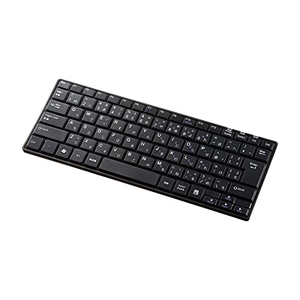(中古品) サンワサプライ Bluetoothスリムキーボード（テンキーなし・ブラック） SKB-BT23BKN
