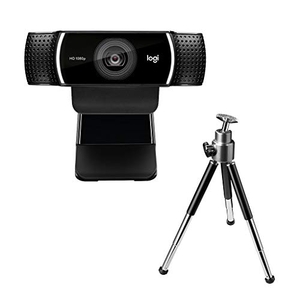 (中古品) ロジクール Webカメラ C922n フルHD 1080P ストリーミング 撮影用 三脚 スタンド 付き オートフォーカス ステレオ マイク ウェブカメラ ウェブカム PC Mac ノートパソコン Zoom Skype 国内正規品 間メーカー