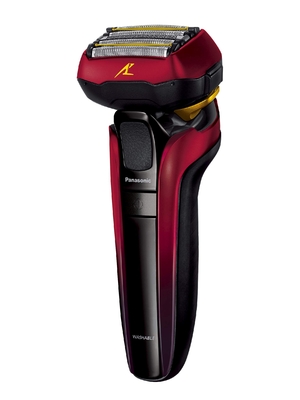 (中古品) パナソニック ラムダッシュ リニア メンズシェーバー 5枚刃 赤 ES-CLV5F-R