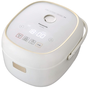(中古品) パナソニック 炊飯器 3.5合 ひとり暮らし IH式 ホワイト SR-KT068-W