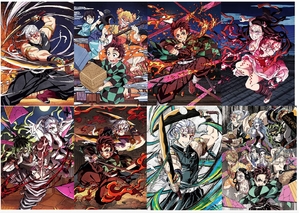 (中古品) 【Blu-ray】鬼滅の刃 遊郭編 完全生産限定版 全6巻セット(全巻収納BOX付き)