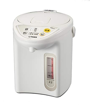 (中古品) タイガー魔法瓶(TIGER) マイコン電気ポット 保温機能 節電タイマー 2.2L アーバンホワイト PDR-G220-WU