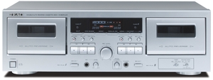 (中古品) TEAC ダブルオートリバースカセットデッキ シルバー W-890RMK2-S