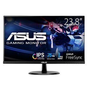 (中古品)  ASUS ゲーミングモニター 75Hz 23.8インチ モニター IPS FHD 1ms HDMI1.4(x2) スピーカー VP249HV