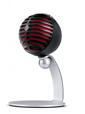(中古品) SHURE MV5 : コンデンサーマイク 実況/配信/在宅勤務/ウェブ会議 MOTIVシリーズ iOS対応 ブラック MV5-B-DIG-A 【国内正規品/メーカー保証】