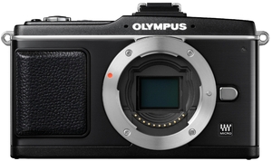 (中古品) OLYMPUS ミラーレス一眼 PEN E-P2 ボディ ブラック E-P2BODY-BLK