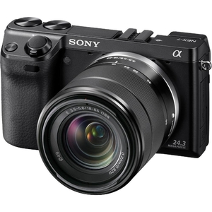 (中古品) ソニー SONY ミラーレス一眼 α NEX-7 ズームレンズキット E18-55mm F3.5-5.6 OSS付属 専用ブラックモデル NEX-7K