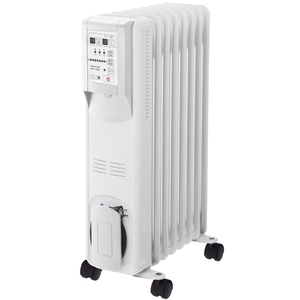 (中古品) Hidamari マイコン式 オイルヒーター(リモコン付) ホワイト OHT-1556WH