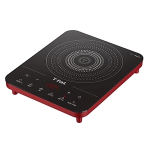 (中古品) ティファール 卓上IH調理器 卓上IHコンロ 1400W タッチパネル 6つの調理プログラム 「フルフラットIH リーガルレッド」 IHコンロ IHクッキングヒーター IH2025JP