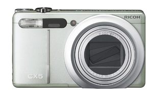 (中古品) RICOH ハイブリッドAFシステム搭載 光学10.7倍ズーム CX5 グリーンシルバー CX5GS