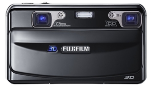 (中古品) Fuji FinePix W1 デュアル10MPリアル3Dデジタルカメラ。3倍光学ズームと2.8インチLCD付き。