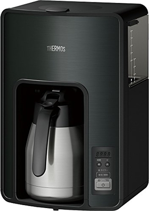 (中古品) サーモス 真空断熱ポットコーヒーメーカー 1.0L ブラック 【タイマーで前日予約が可能】 ECH-1001 BK