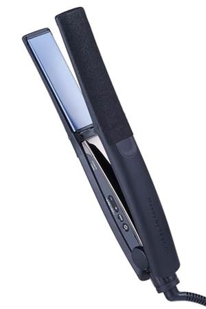 (中古品) テスコム ヘアアイロン ストレートアイロン プロテクトイオン 25mm 海外対応 温度調整/ロック/メモリー機能 自動OFF 開閉ロック Nobby by TESCOM ラク抜きプラグ NIS500A ブラック NIS500A-K