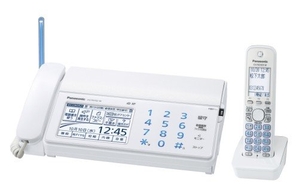 (中古品) パナソニック おたっくす デジタルコードレスFAX 子機1台付き ホワイト KX-PD702DL-W