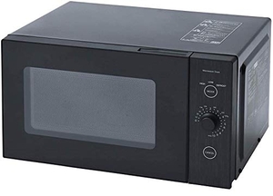 (中古品) [山善] 電子レンジ 18L 単機能 一人暮らし 二人暮らし フラットテーブル ヘルツフリー 簡単操作 ブラック YRL-F180(B)