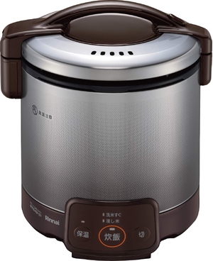 (中古品) リンナイ ガス炊飯器 「こがまる」 5合 RR-050VQ(DB) ブラウン 都市ガス用 RR-050VQ(DB)/13A