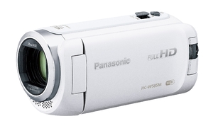 (中古品) パナソニック HDビデオカメラ W585M 64GB ワイプ撮り 高倍率90倍ズーム ホワイト HC-W585M-W