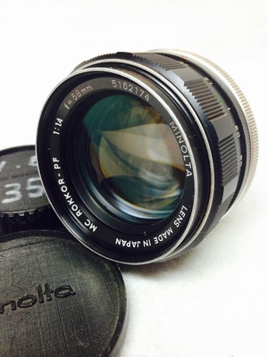 (中古品) Minolta MC TELE ROKKOR-PF 58mm f1.4 1:1.4